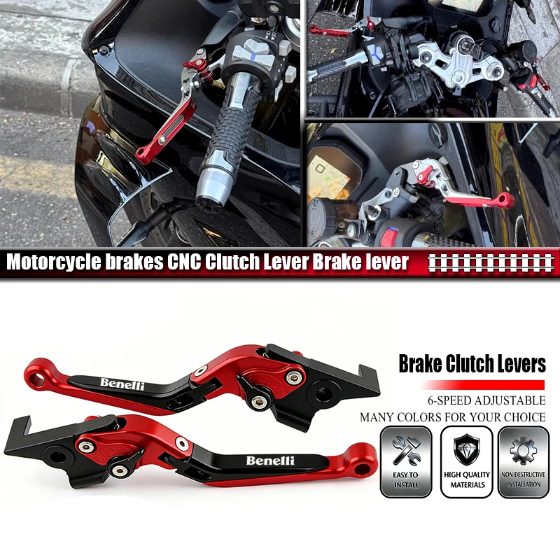 Fit For Benelli Leoncino250 500 2018-2019 Motorcycle Accessories CNC Brake Clutch Levers Adjustable Extendable Handlebar Grips