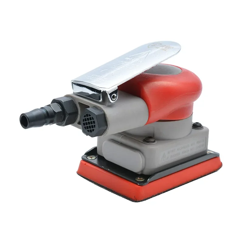 Imagem -03 - Square Pneumatic Grinder For Furniture Surface Polishing Abrasive Grit Tool Professional Air Sander Acessórios Automotivos 75*100 mm