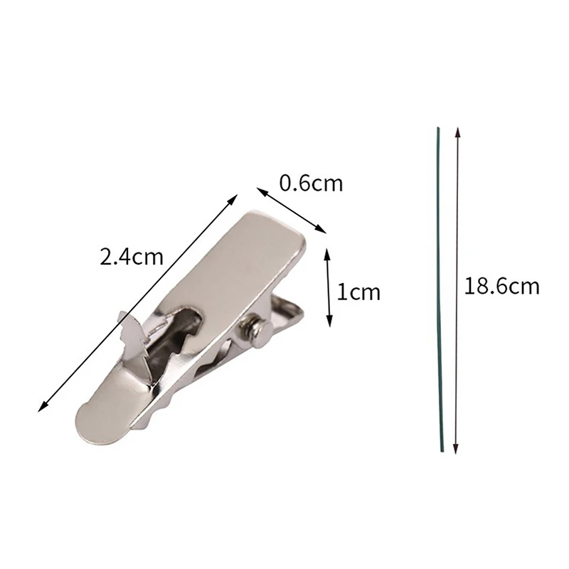 20/50/100 قطعة من مشابك عيد الميلاد المصنوعة من خليط معدني - مشابك صغيرة على شكل زهرة لامعة لتزيين شجرة عيد الميلاد، عقد غير تالف