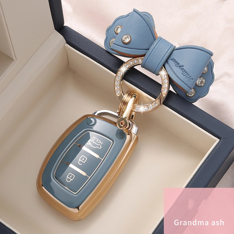 3 Buttons Soft Car Key Case Cover Key Bag For Hyundai Ix35 IX45 IX25 I10 I20 I30 HB20 Sonata Verna Solaris Santa Elantra Mistra