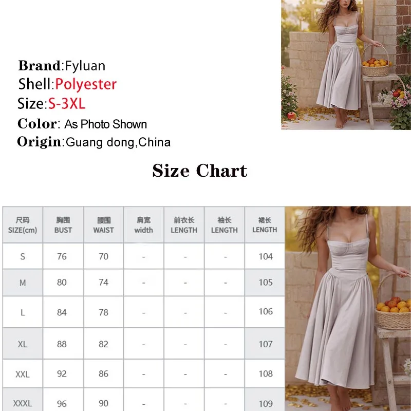 2025 Spring New Women Dress Elegant French Style Suspender Dress Retro High-Waisted Solid Color Long Dress Lady Prom Party Gowns