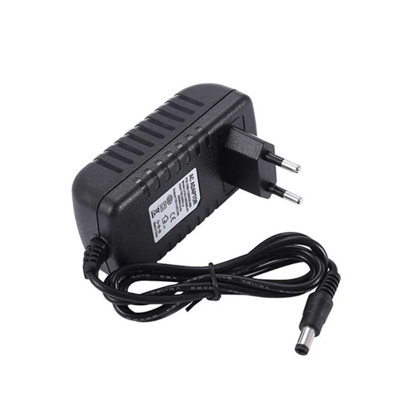 6V 1A 2A AC/for DC Adapter Switch Power Supply Charger for LED Light Strips 5.5x2.1-2.5mm Male Connector