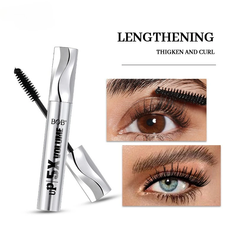 Nuevo Máscara de pestañas 4D, maquillaje de belleza, extensión de pestañas negras rizadas, máscara de volumen líquido resistente al agua, cosmética de larga duración