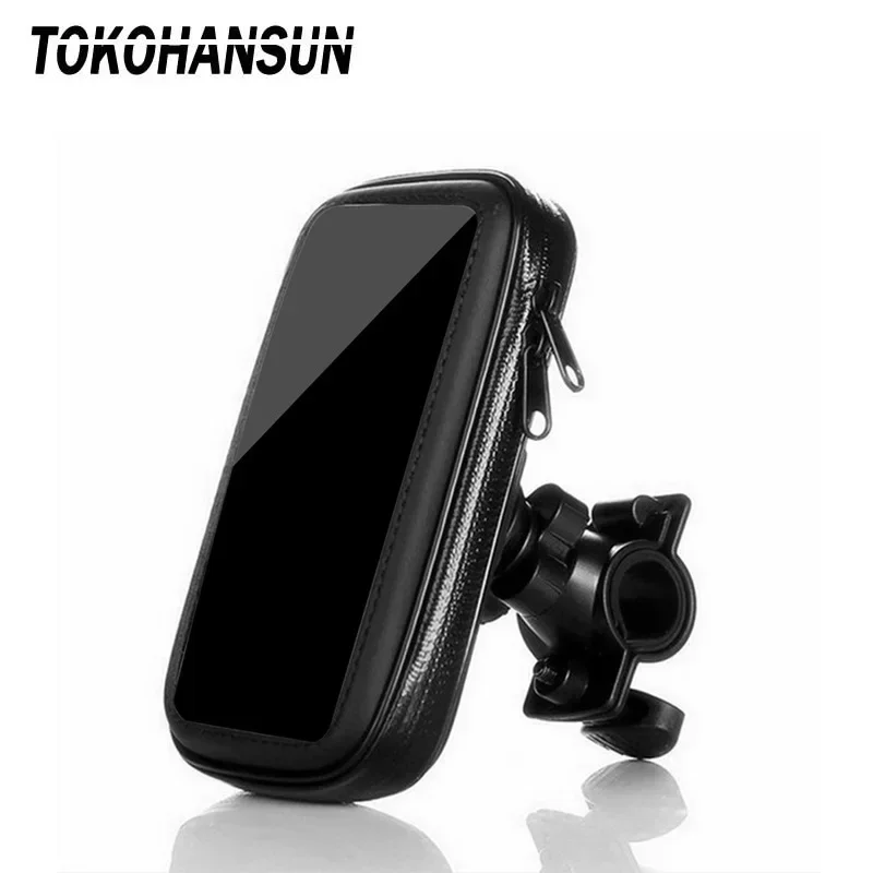 

Waterproof Bag Motorcycle Phone Holder 360 Mount in Bike Stand Support Mobile Phone For IPhone X Max Huawei All Smartphones