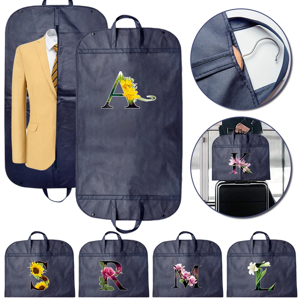 

Чехол для одежды на молнии, портативный, складной, с ручками для переноски, серия цветов «Цветы»