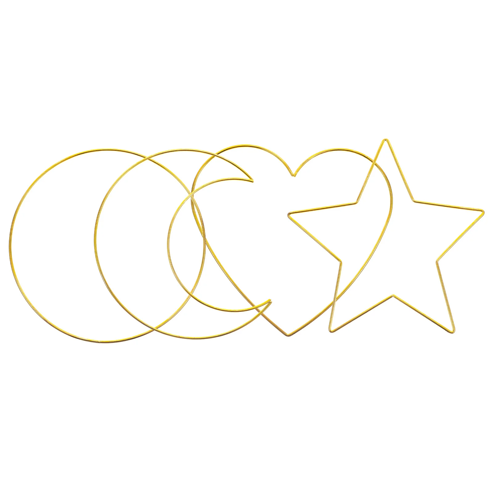 

4Pcs Dream Catcher Rings Metal Hoops Star Shape Iron Craft Frames for DIY Dreamcatcher Macrame Wall Decoration
