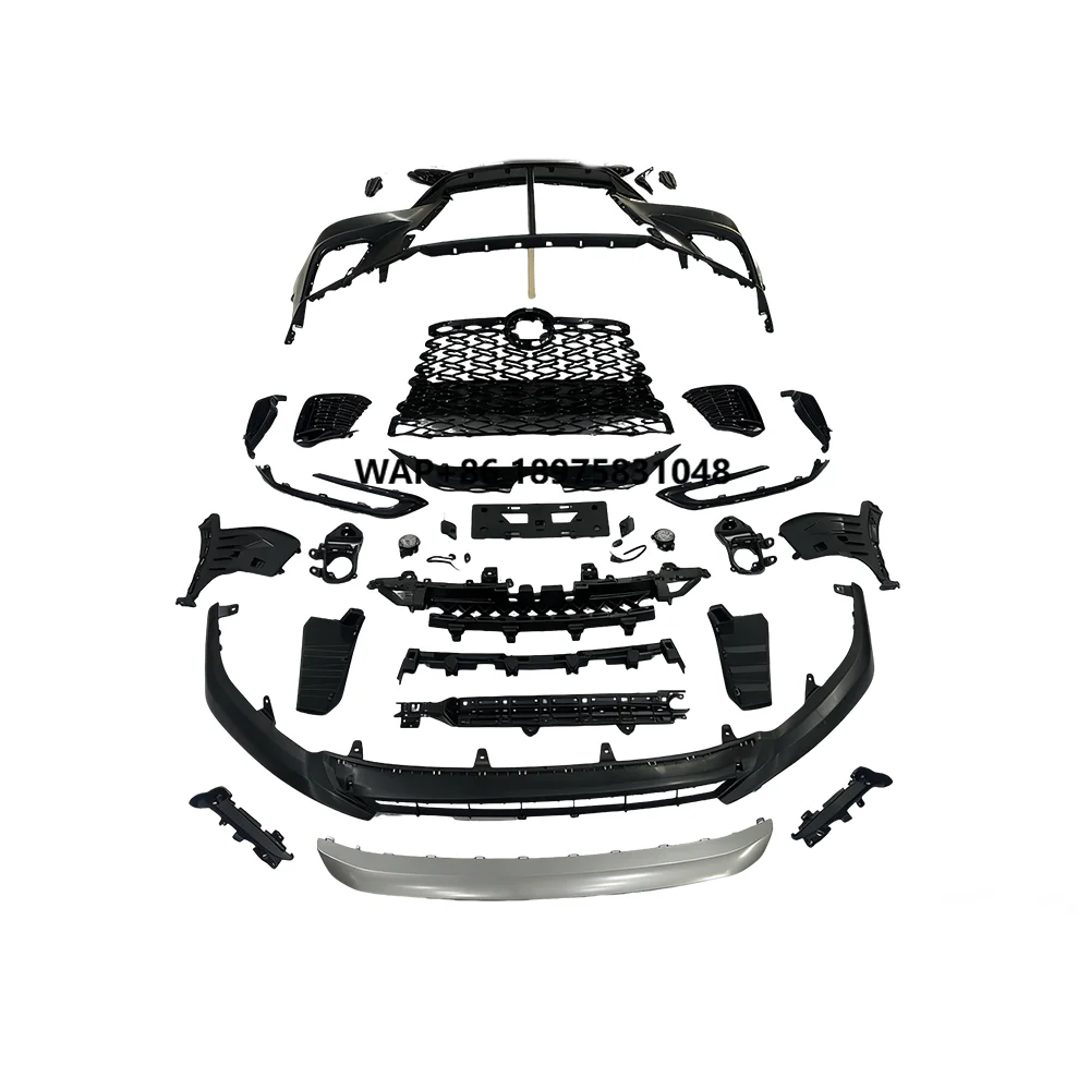 New Product LX 2023 RX to Sport Style Front Bumper Rear Lip Rear Wing Grille Body Kit Car Exterior Accessories
