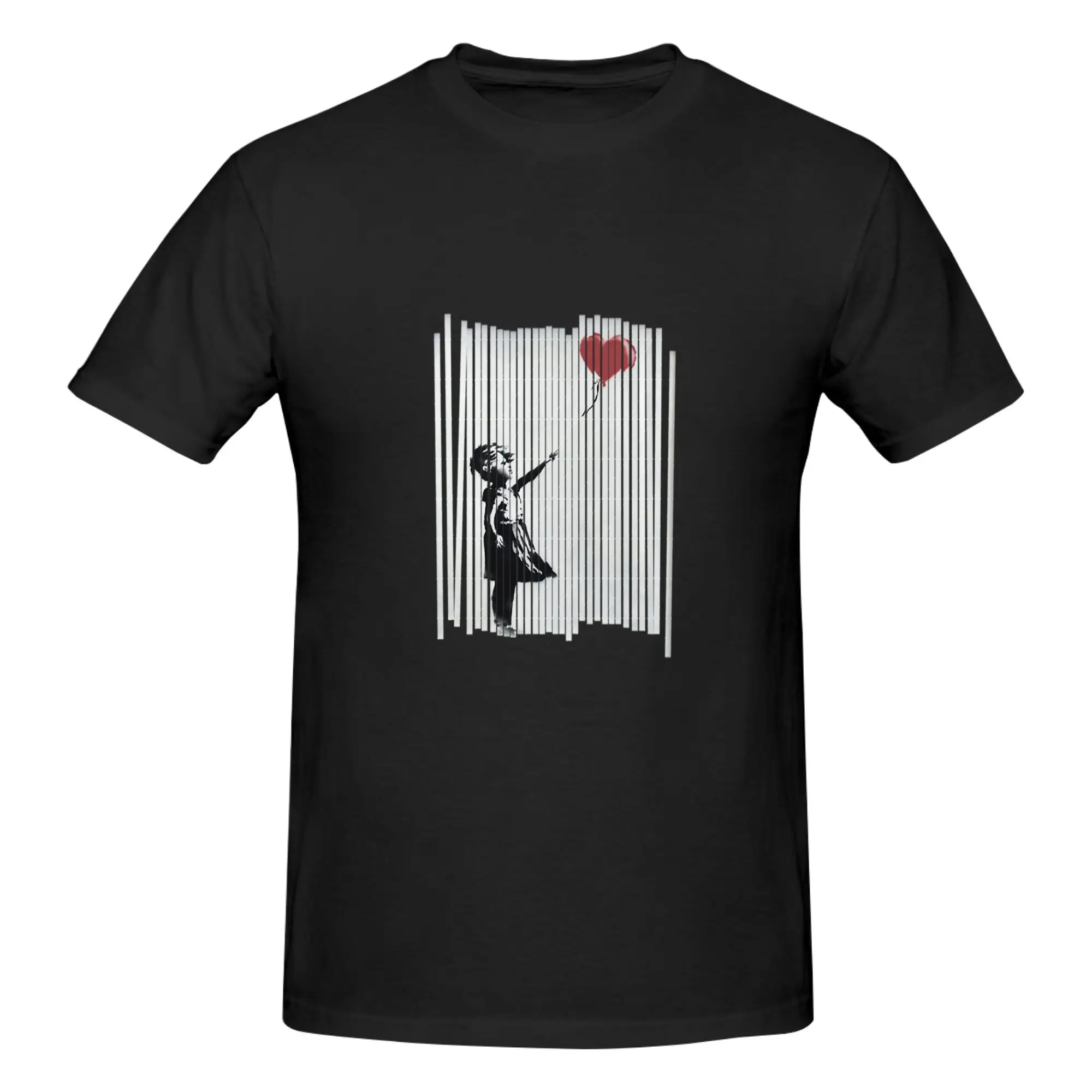Funny Hey! I Fixed It! Banksy Shredded Balloon Girl Essential Men's Printed T-Shirt Unisex T shirtOwn Design