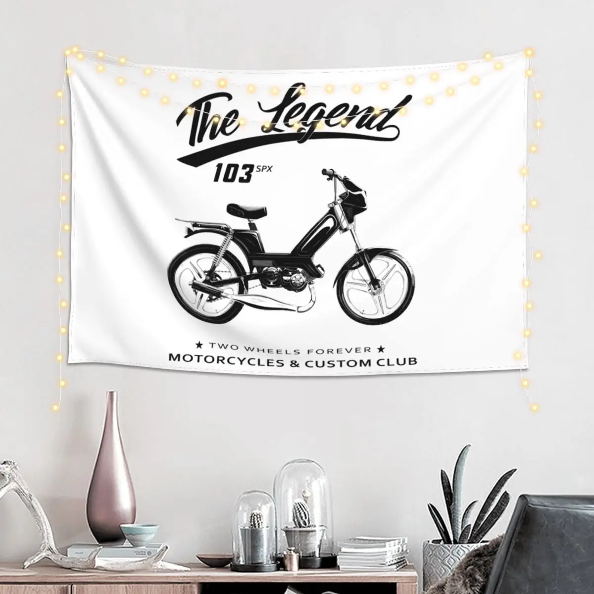 Moped 103 SPX Tapestry Art Wall Hanging Aesthetic Home Decor Tapestries for Living Room Bedroom Dorm Room