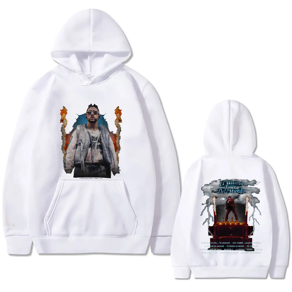 Limited Rapper Bad Bunny EL ULTIMO TOUR DEL MUNDO Graphic hoodie Men Women Clothing Hip Hop Fashion Pop Music Oversized hoodies