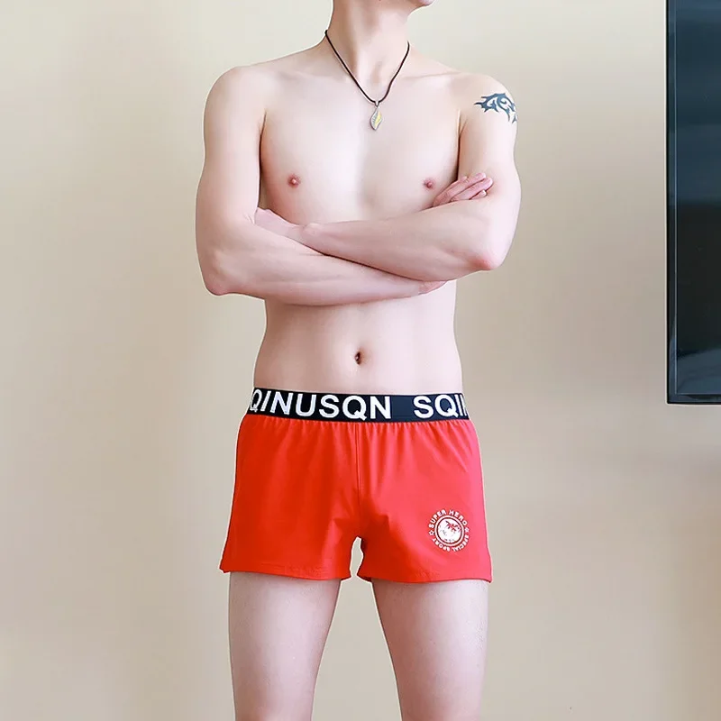 

Мужское нижнее белье больших размеров, брюки Aro из чистого хлопка, свободные мягкие дышащие мужские домашние шорты-боксеры, трусики для сна