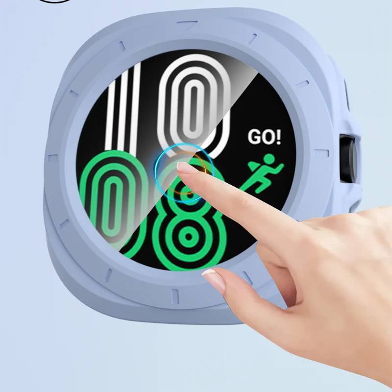 Funda con Protector de pantalla de vidrio templado para Samsung Galaxy Watch 7 Ultra 47mm, cubierta antiarañazos, Fundas protectoras Galaxy Ultra