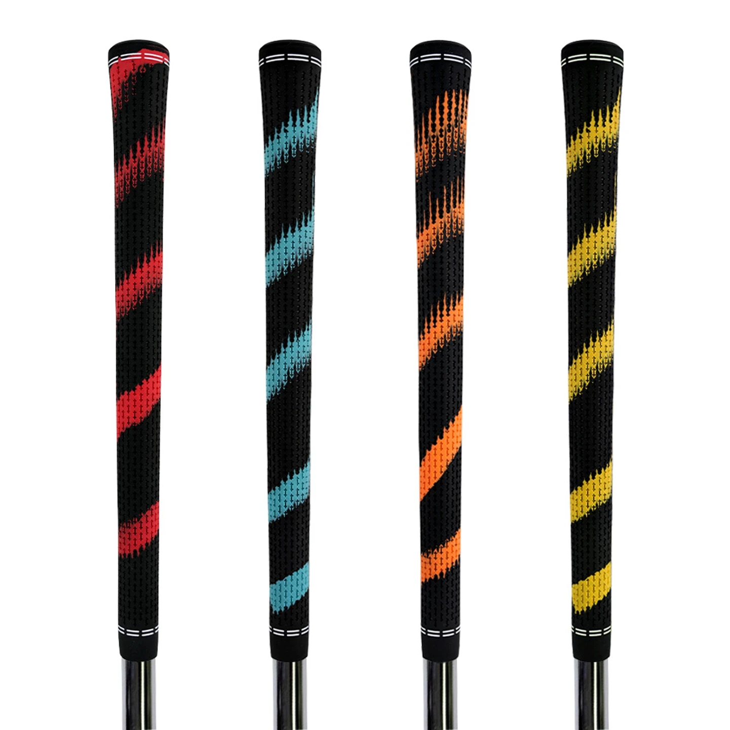 

New Golf Club Grips Vibrant Colors Rubber Standard Anti-Slip Soft Universal Fits Irons & Fairway Woods 4 Colors