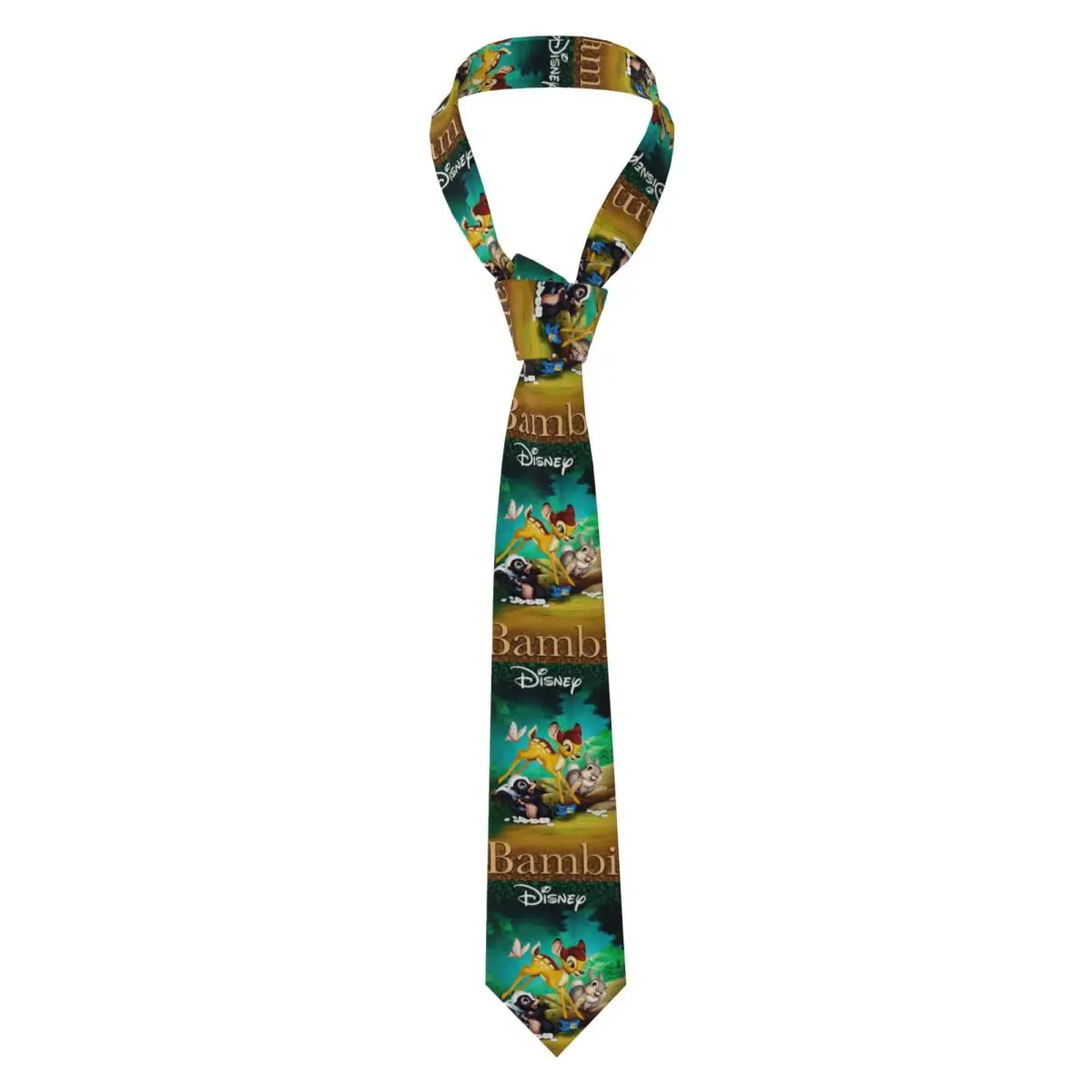 Corbatas formales personalizadas de Bambi Fawn Cartoon Animes, corbatas cómicas de seda para hombres, corbatas de fiesta