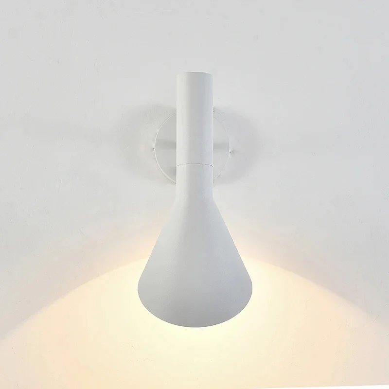 Imagem -03 - Luz de Parede Nórdica Minimalista aj Arandela de Madeira Led Lâmpada de Comutação Retro da Sala Decoração para Casa Preta