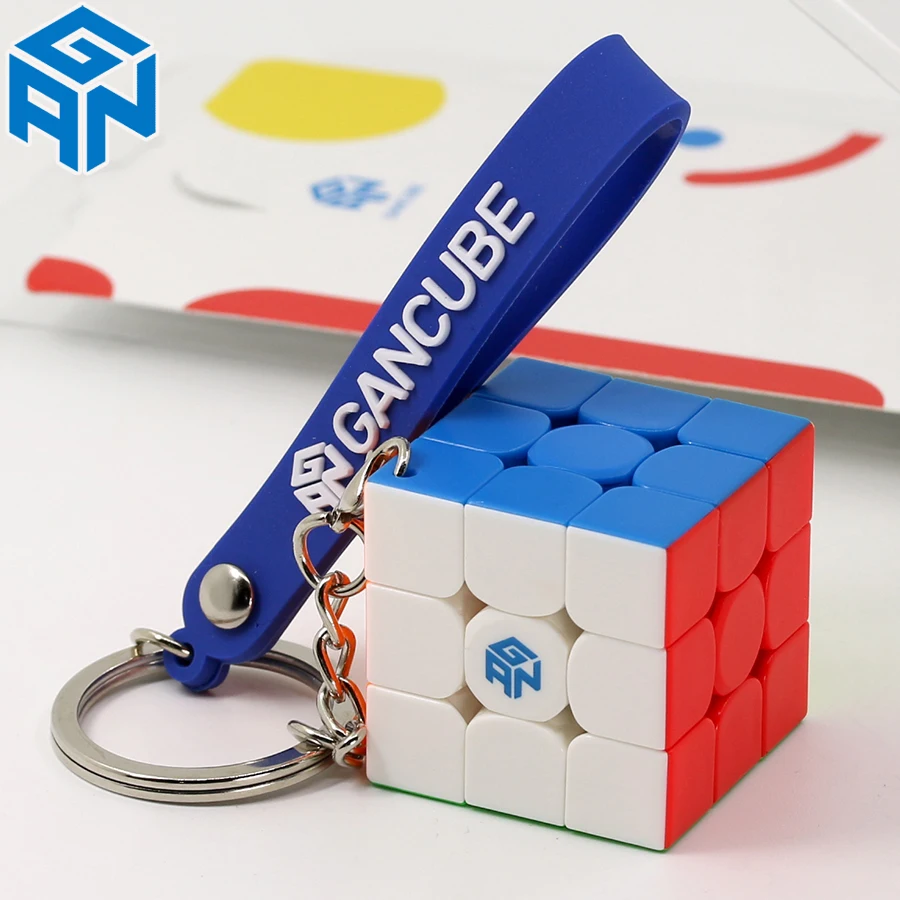 GANCUBE GAN 330 Keychain Cube 3x3x3 Wholesale 20pcs Stickerless Professional Education Mini Puzzle Toy Smart Games Bag Accessory