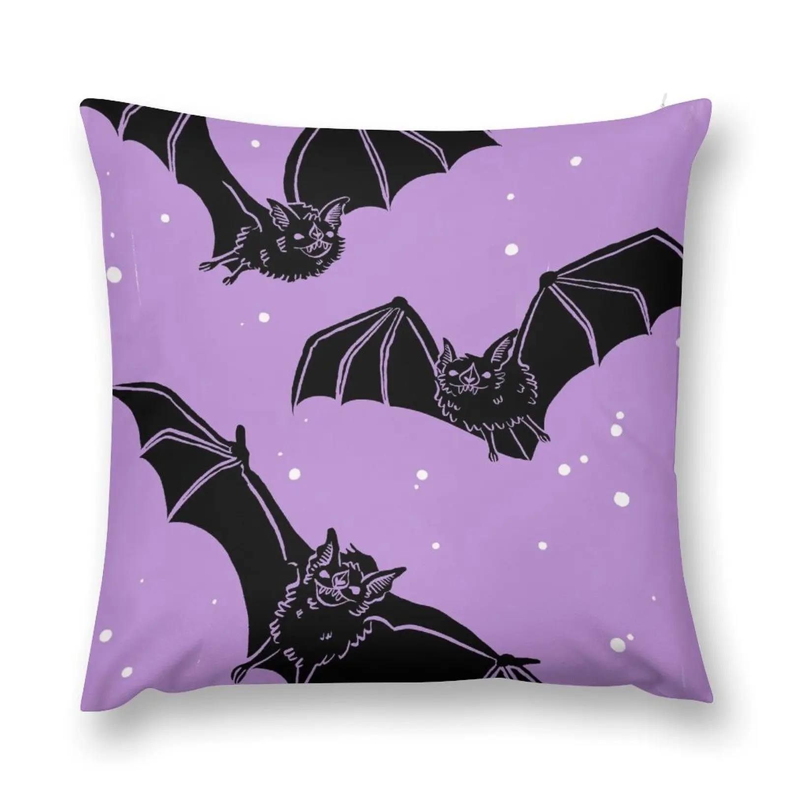 

Batty in Violet Throw Pillow Sofa Cover Cushion Covers For Living Room Anime pillow