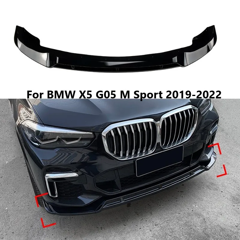 

Автомобильный передний бампер, спойлер для BMW X5 G05 M Sport 2019-2022, передние сплиттеры, внешние наклейки, комплект кузова, автомобильные аксессуары