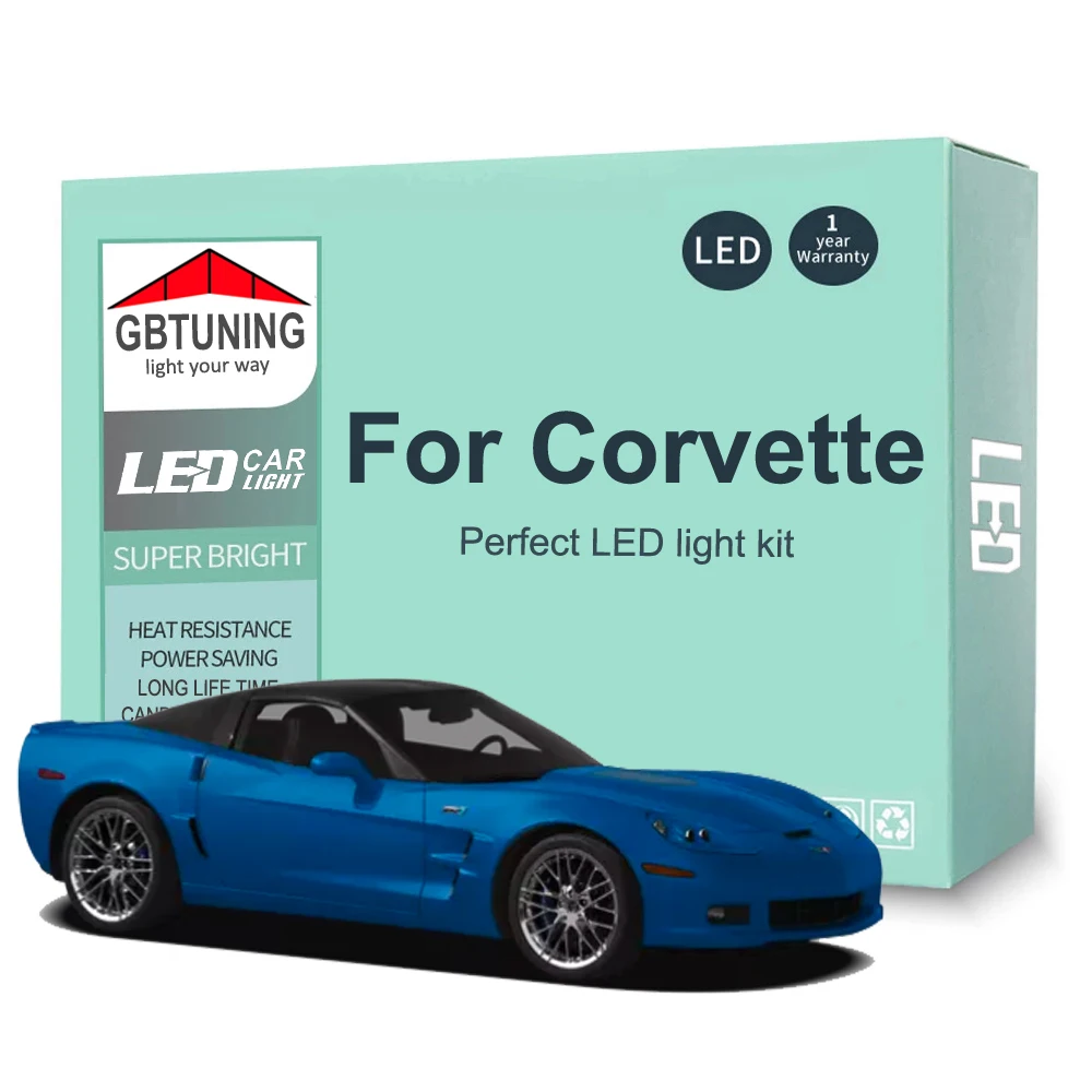 

Canbus LED Interior Light Bulb Kit For Chevrolet Chevy Corvette C4 C5 C6 1984-2010 2011 2012 2013 Car Reading Dome Trunk Lamp