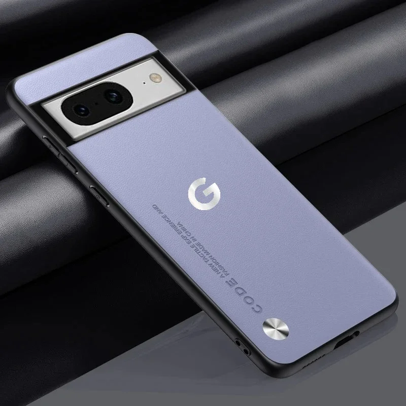 Luxus Business Original Kevlar Leder LOGO Matte Handyhülle für Google Pixel 11 ProXL 10A 9A 8 PU+TPU stoßfeste Schutzhülle