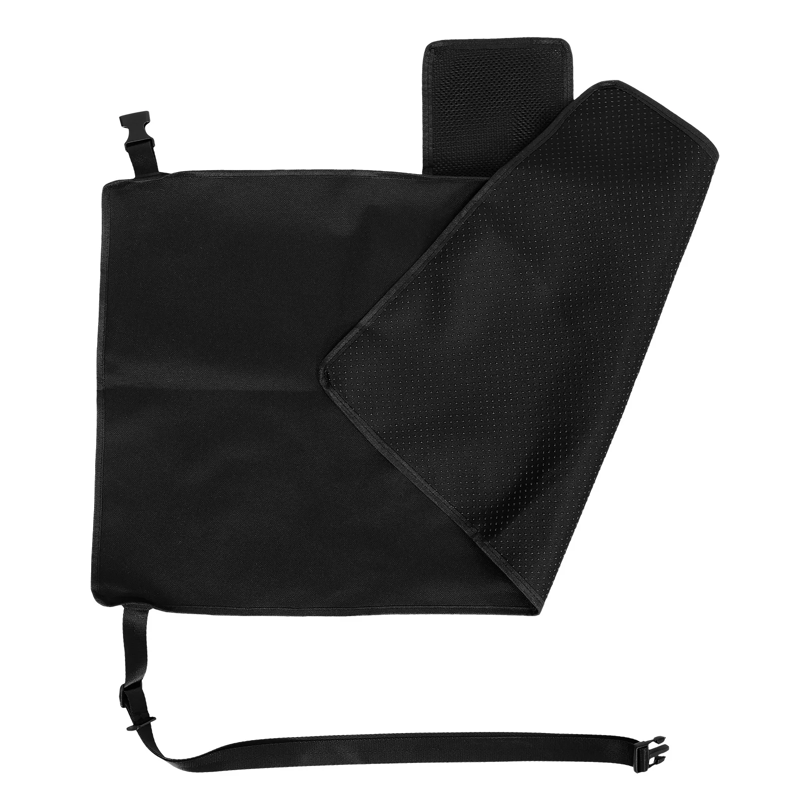 موسع مقعد الطائرة أسود 79x44 دواسات السيارة مسند القدمين سرير سفر طفل محمول رحلات طويلة الراحة دعم قوي