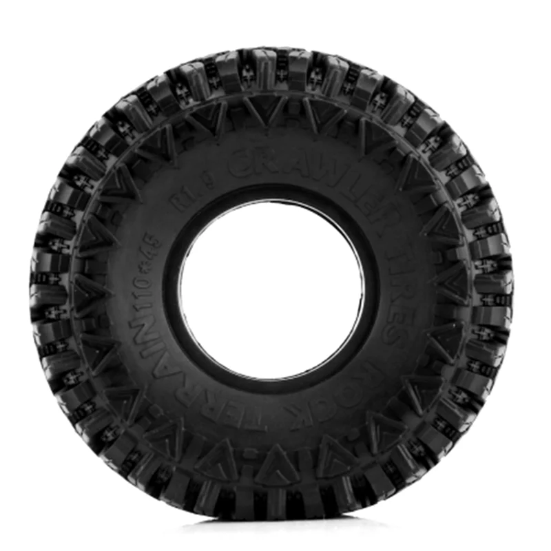 ABWE-4PCS 110MM 1.9In Rubber Rock Banden Wielbanden Voor 1:10 RC Crawler Auto Axiale SCX10 90046 AXI03007 TRX4 Redcat Gen8 Vervangen