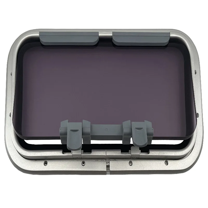 

STLF High Quality MARINE Rectangular Porthole, Aluminum Alloy Frame, Tempered Glass Skylight, RV and Yacht Window Accessories