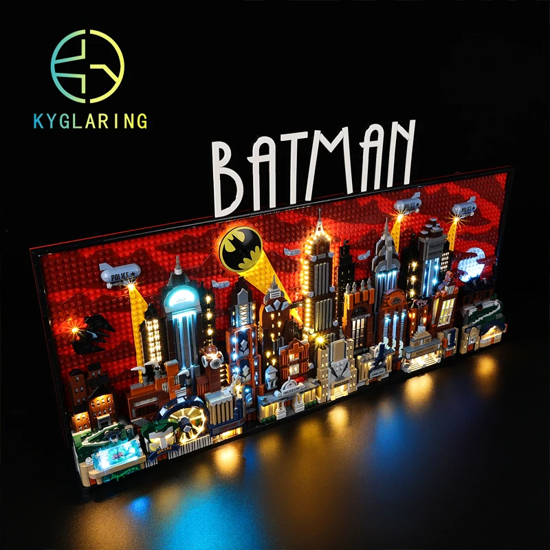 Kyglaring Led Lighting Kit For 76271 Batman: The Animated Series Gotham City Model Lights Set (Not Include the Model)