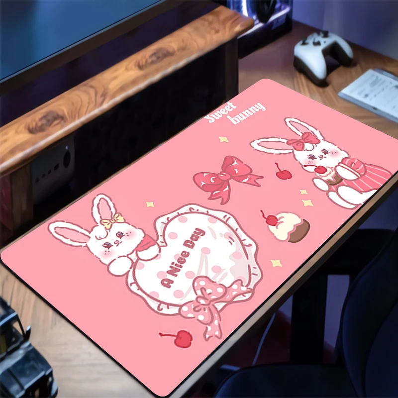 

Mousepad Bunny Rabbit Computer New Classic Mouse Pads Keyboard Pad Mouse Mat Gamer Soft Office PC Carpet Table Mat Desktop Mat