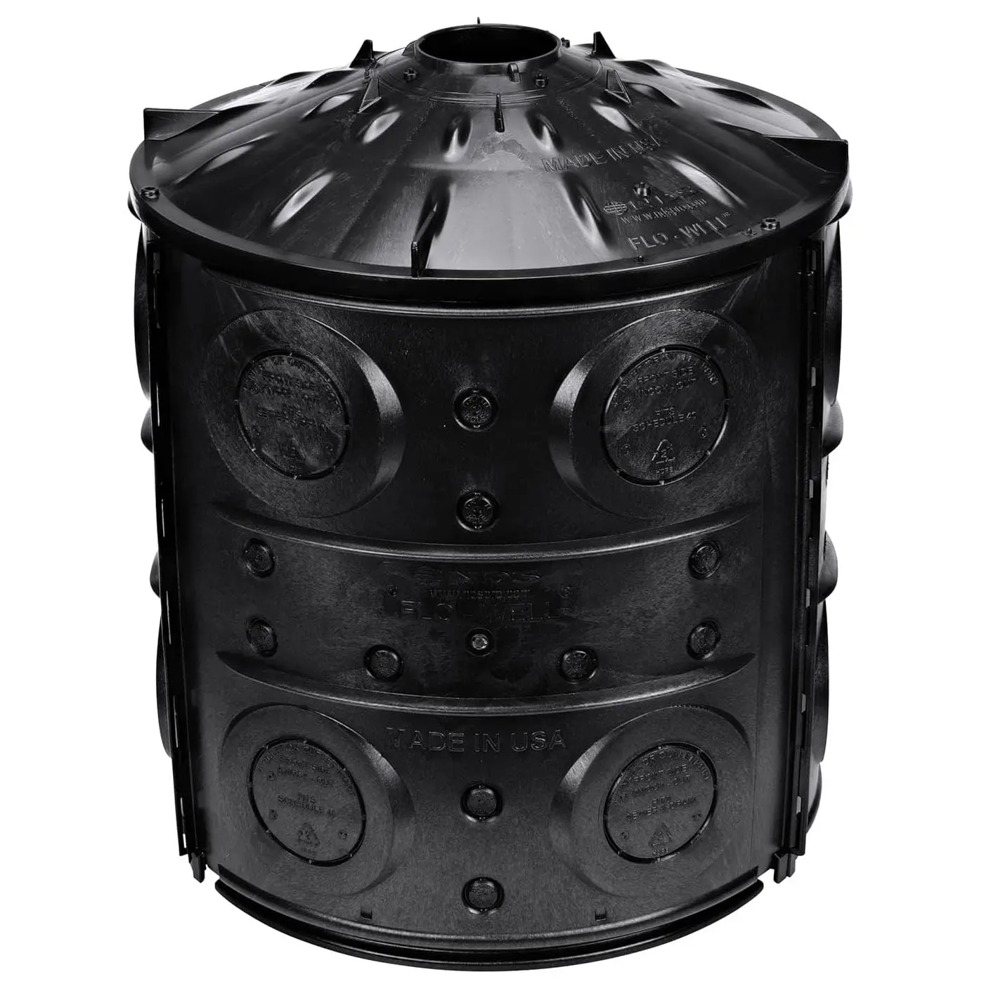 50 Gallon Flo Stormwater Dry Well System Kit with 3 Side Panels & Cover, Ideal for Rainwater Collection