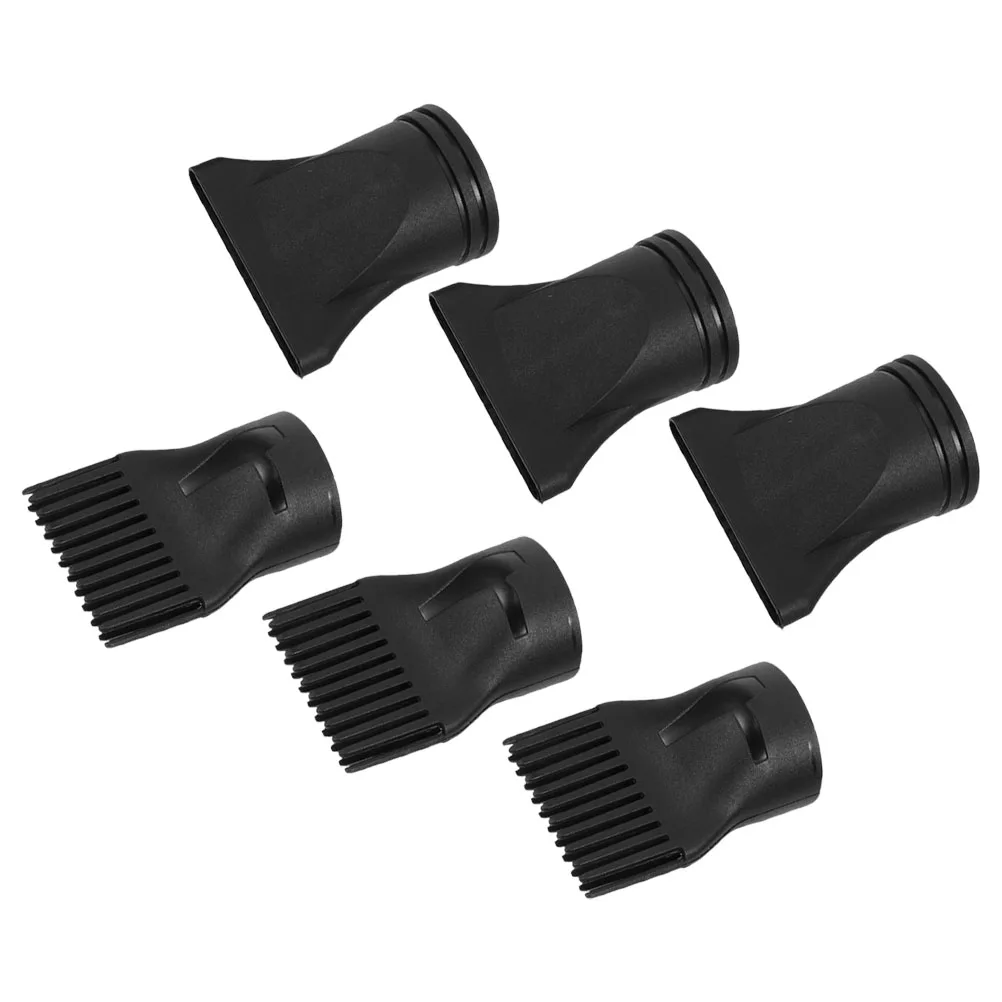 

6 Pcs Blow Dryer Nozzles Diffuser Attachments Quick Drying Even Heat Distribution Travel Hairdryer Accessories