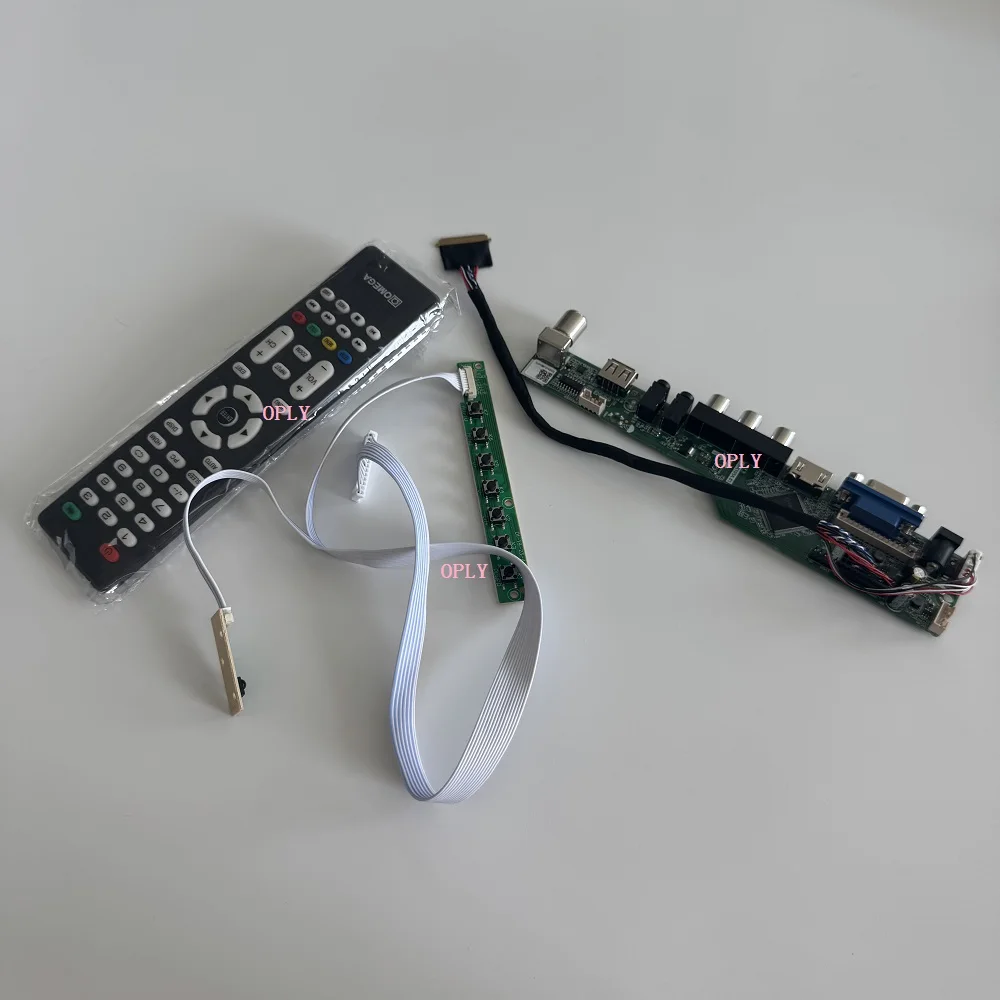 Kit de placa controladora de TV para LTN156AT27 LTN156AT30 LTN156AT32 1366X768 15,6 "compatible con HDMI RF USB AV VGA Audio pantalla LED DIY