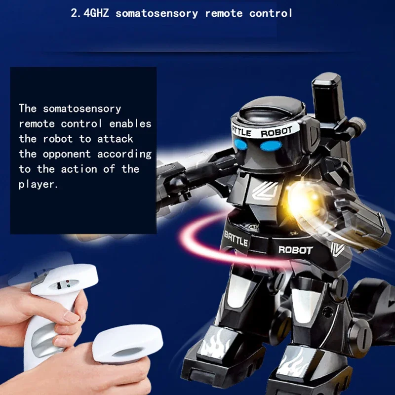 To Fighting Kids RC Robot Toy Robots for Boy Cool Stuff Funny Electric Toys Children Sensory Remote Control Robotic Fight Boxing