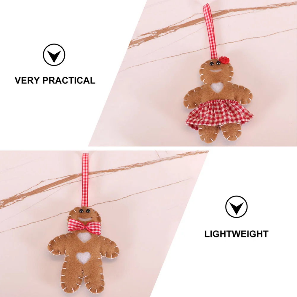

3Pcs Reindeer Xmas Tree Hanging Decorations Cartoon Christmas Hanging Pendants Xmas Party Eco-Friendly Adornments