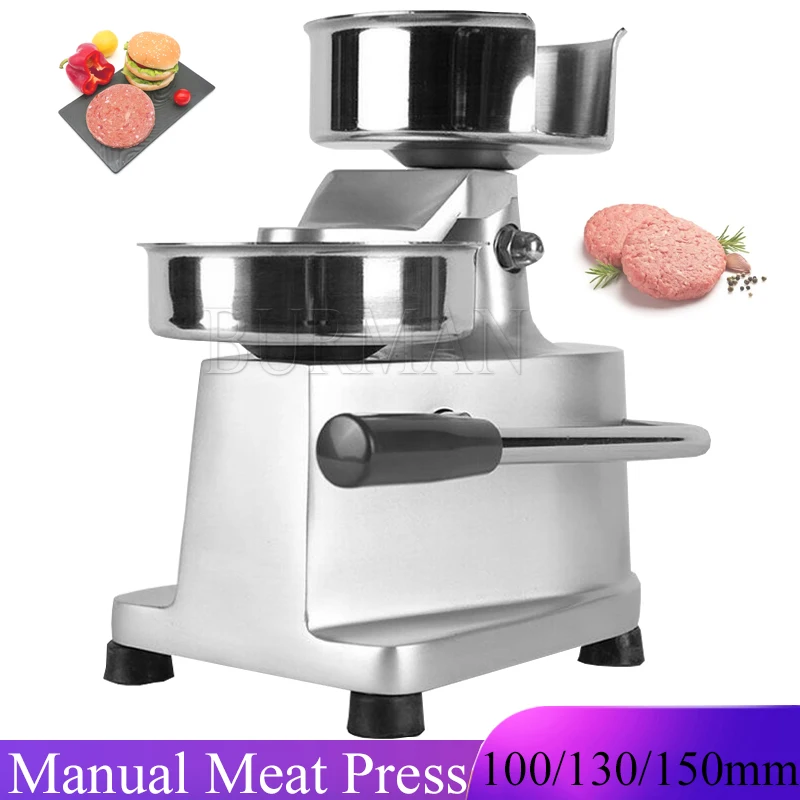 Commercial Hamburger Manual Meatloaf Machine Meatloaf Press Mold Sandwich Rice Ball Cake Press Stainless Steel Meat Press