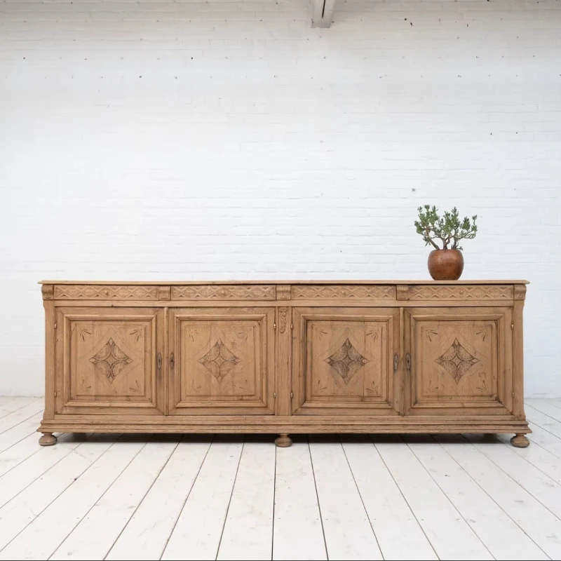 

American solid wood cabinet storage cabinet storage