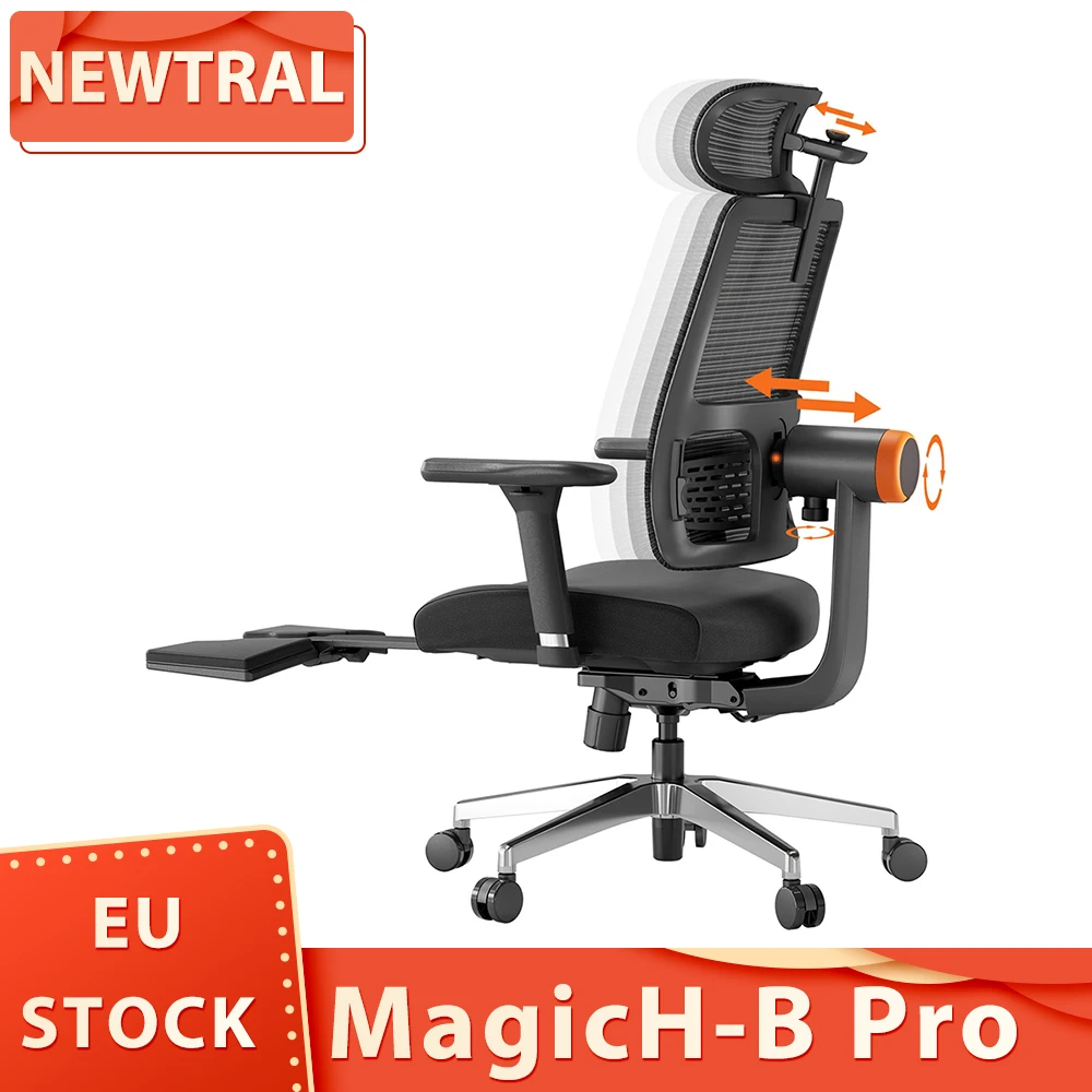 NEWTRAL MagicH-B Pro Ergonomic Chair with Footrest Auto-Following Backrest Headrest Adaptive Lower Back Support Adjustable Armre