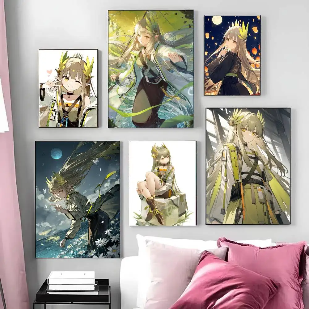 Muelsyse Animated Game A-Arknights Art Sticky Wall Waterproof Home Living Room Bedroom Bar Aesthetic Decoration