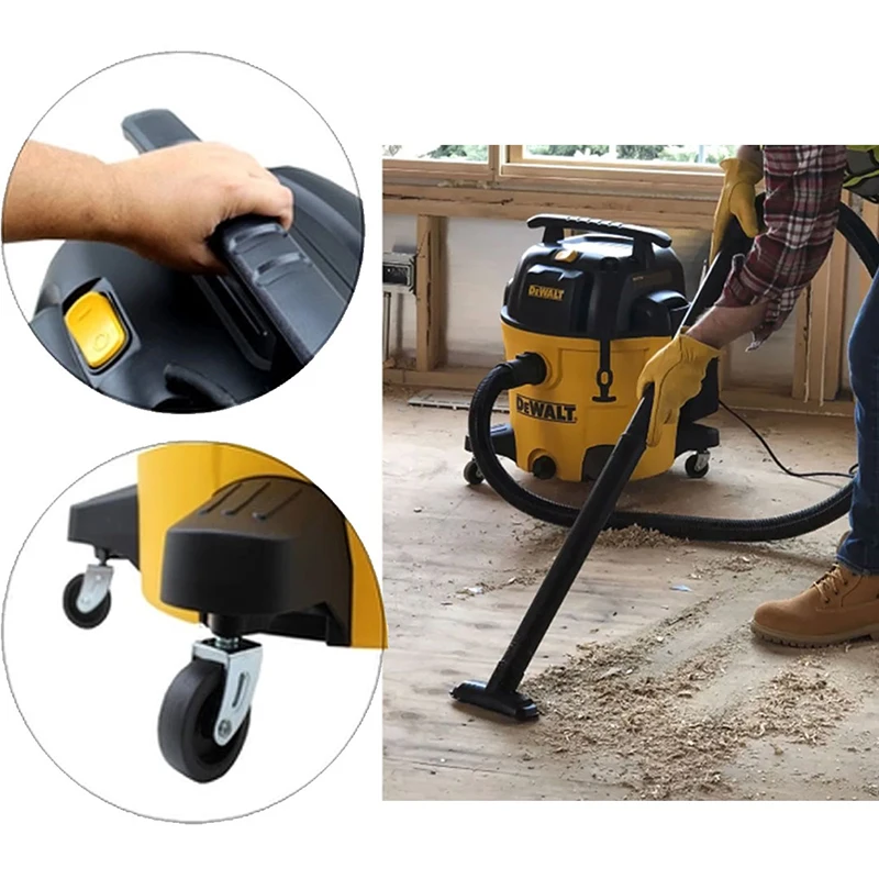 DEWALT DWV106 Wet and Dry Industrial Dust Collector Vacuum Cleaner 1,100W 23L 220V Bucket Vacuum Cleaners