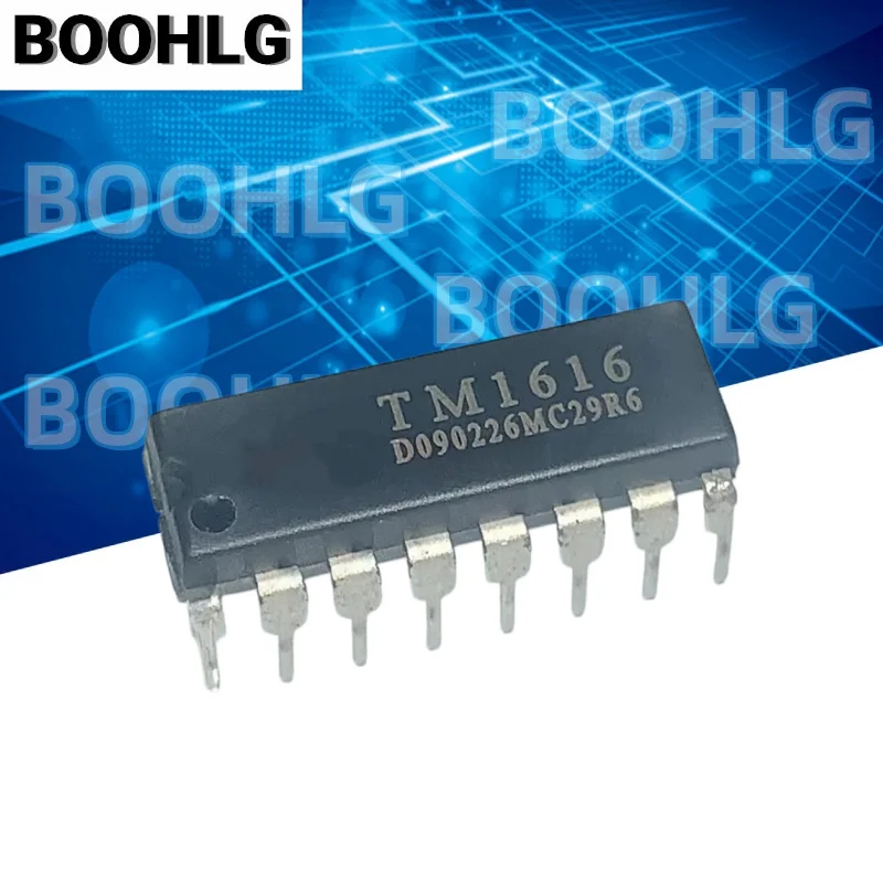 10PCS 1616 Brand new spot TM1616 direct plug DIP-16 digital tube driver control chip IC