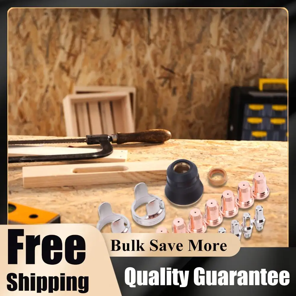 

24pcs IPT40 Tip Electrode Kit Welding Parts Torch Plasma Cutting Shield Cap for YESWELDER CUT 55DS Pro CUT 65DS Plasma Cutter