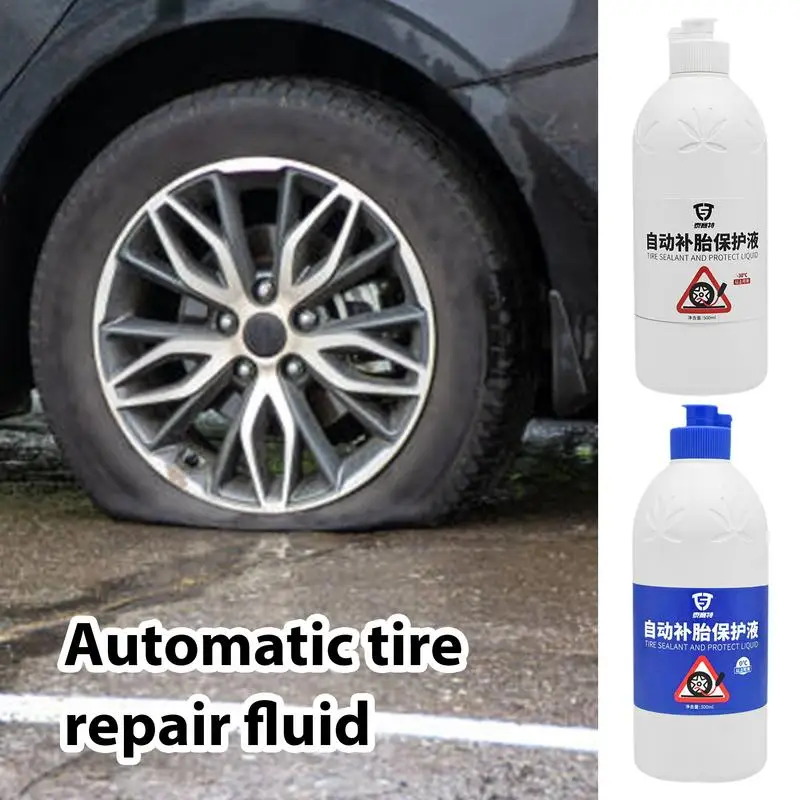 Car Tire Repair Sealant Multipurpose Flat Tire Repair Sealant 500ml Gentle Motorcycles Tire Repair Sealant Portable Tire Sealant