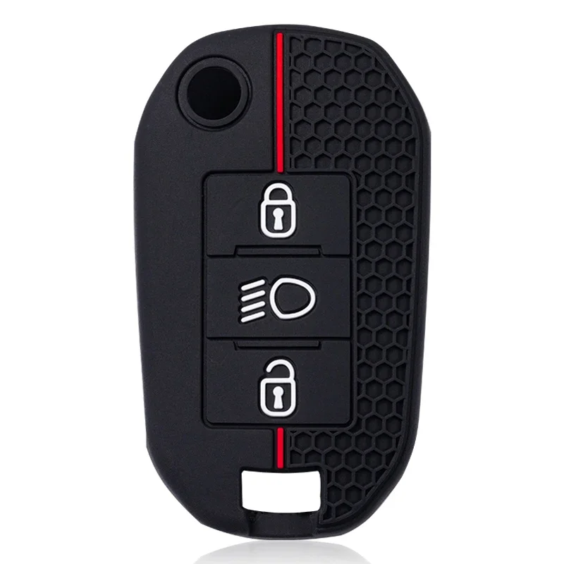Silicone Key Cover Car Key Case For Citroen C5 C3 C4 C8 Berlingo For Peugeot Partner Rifter 208 308 508 407 2008 3008 Expert - view 4