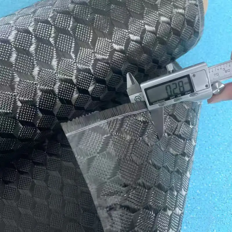

2x2 3D three-dimensional space pattern cloth 3K 240gsm Real Carbon Fiber Cloth Carbon Fabric 40" / 100cm wide 1m*50cm/30cm 1pcs