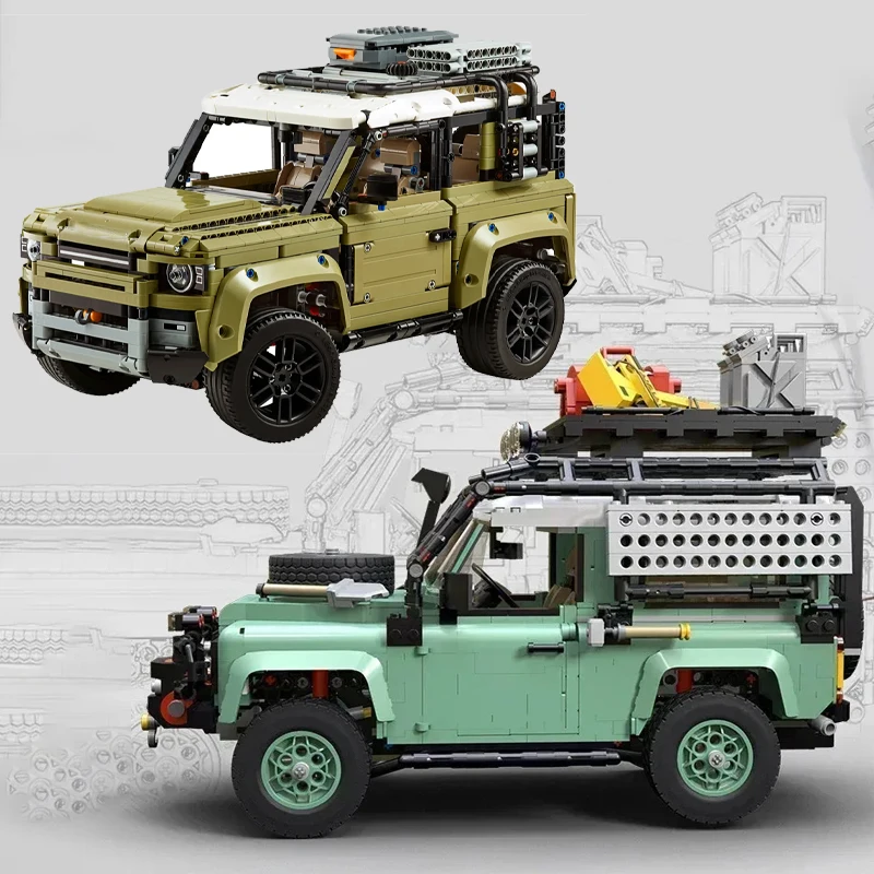 NEW Defender 90 Super Off-Road Race Car Building Blocks Home Office 42110 Ornaments 10317 for Christmas Halloween Gifts