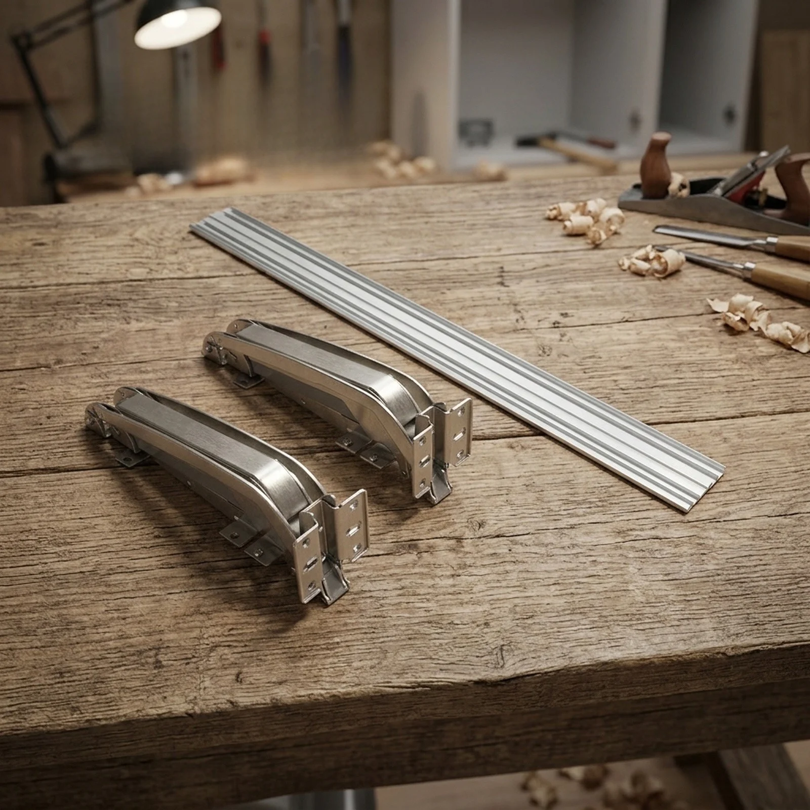 180 Degree Wide Angle Lateral Opening Sliding Door Hinge for Cabinet Applications with Support for 400 to 600mm Wide Doors