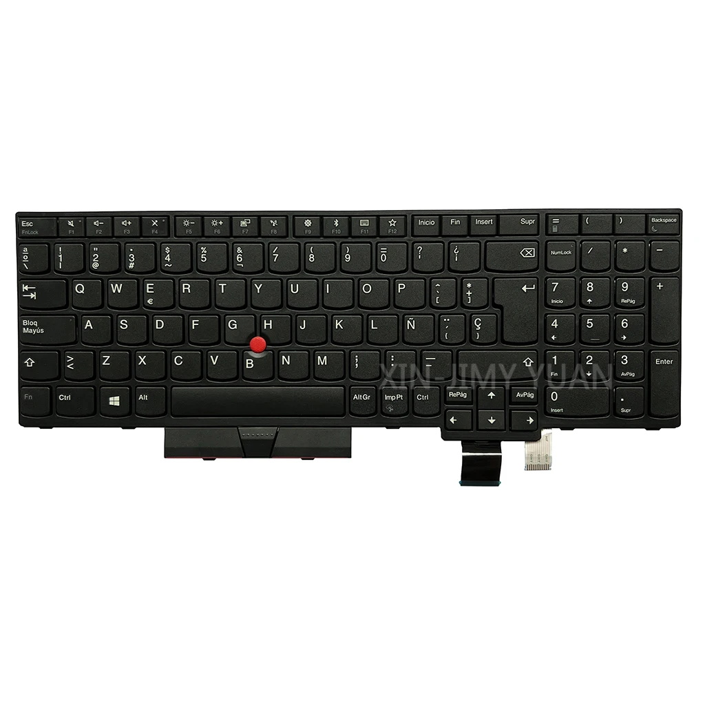 Imagem -03 - Teclado Espanhol T570 para Lenovo Thinkpad T570 P51s T580 P52s 01en928 79m01ht Sn20mo7806 sp Retroiluminado