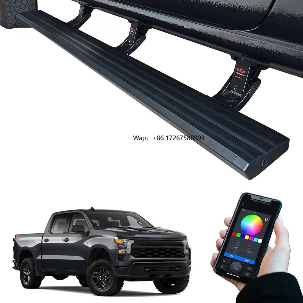 

Электрические выдвижные боковые подножки для пикапов Chevrolet Silverado 1500/2500HD Crew Cab 2012, 2013, 2014, 2016 годов выпуска