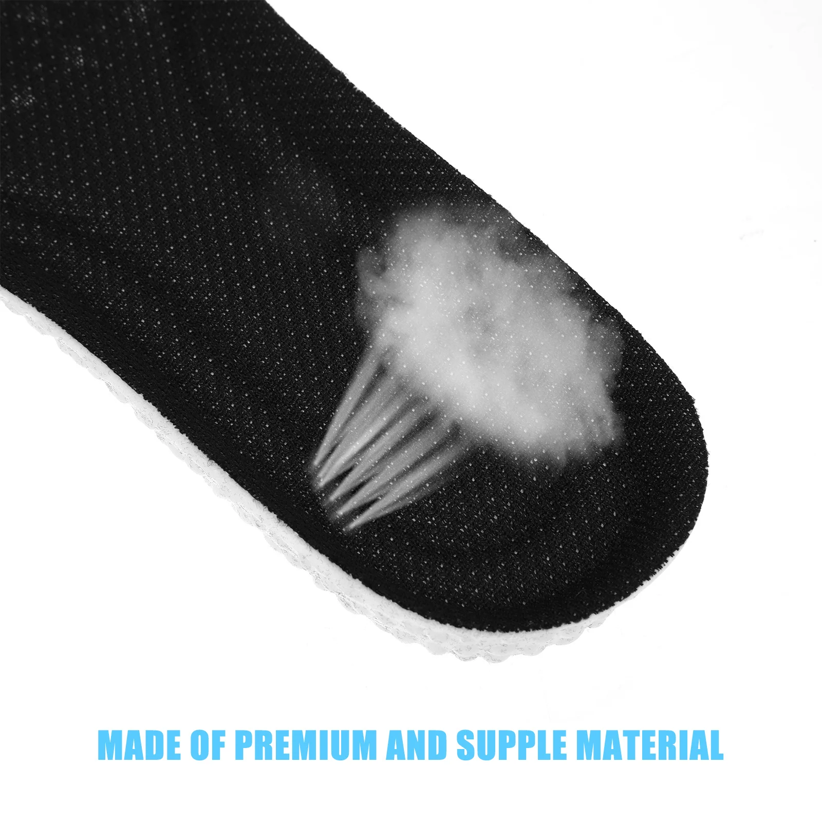 

1Pair Odor Resistant Shoe Insoles Breathable Shock Absorption Inserts for Men Women Sports Daily Support