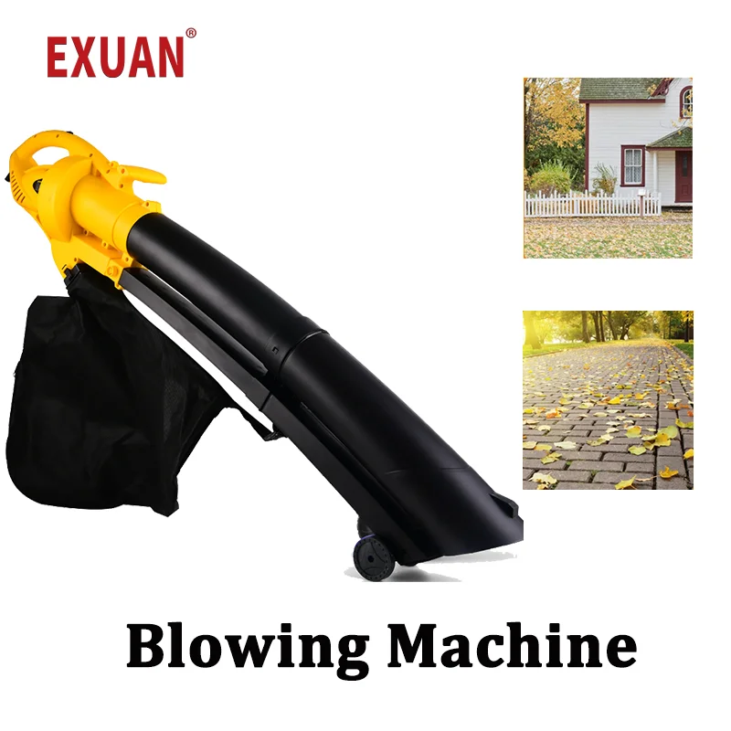 

Electric Blowing Machine Garden Leaves Snow Cleaner Blow Suck 2 In 1 Dust Remover 6 Gear Adjustment Leaf Collecting Shredder